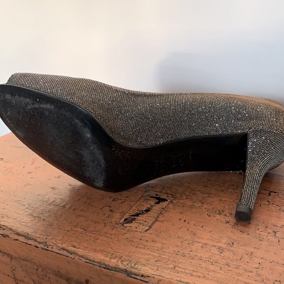 Stuart Weitzman, 🥂Shimmering, Sparkly Heels w/ Bow Ties, 9.5 - Picture 5 of 7
